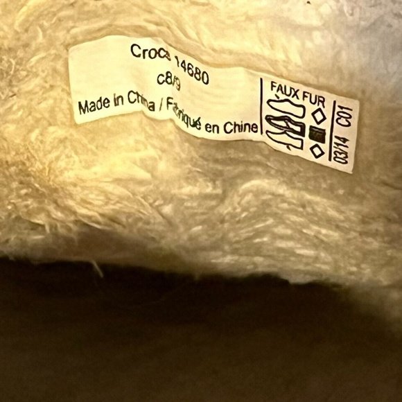 Childrens Crocs Blitzen Convertible Navy Blue Waterproof Snow Boots Size 8 C GUC - Picture 6 of 6